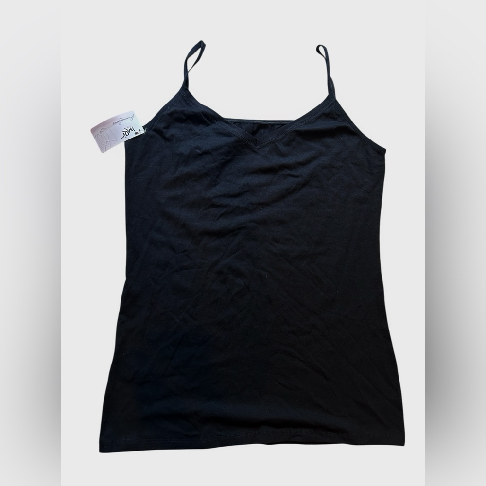 Black Spaghetti Strap v-Neck Top New w/Tag